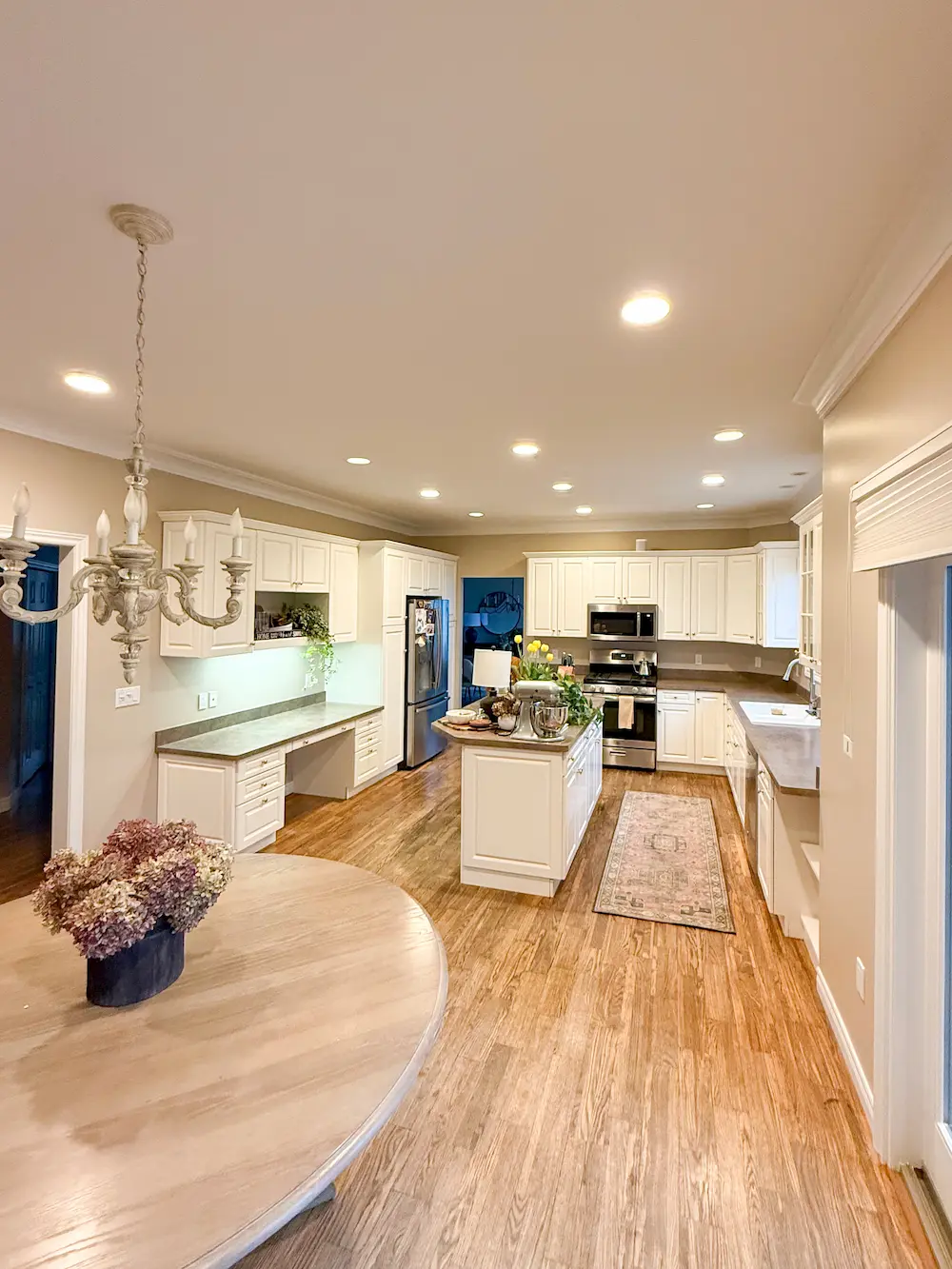 freshly painted modern kitchen