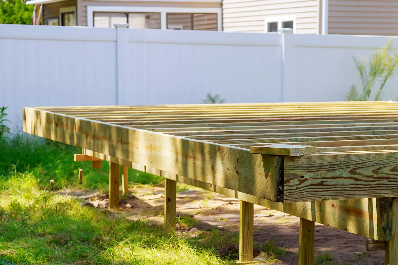 deck under construction