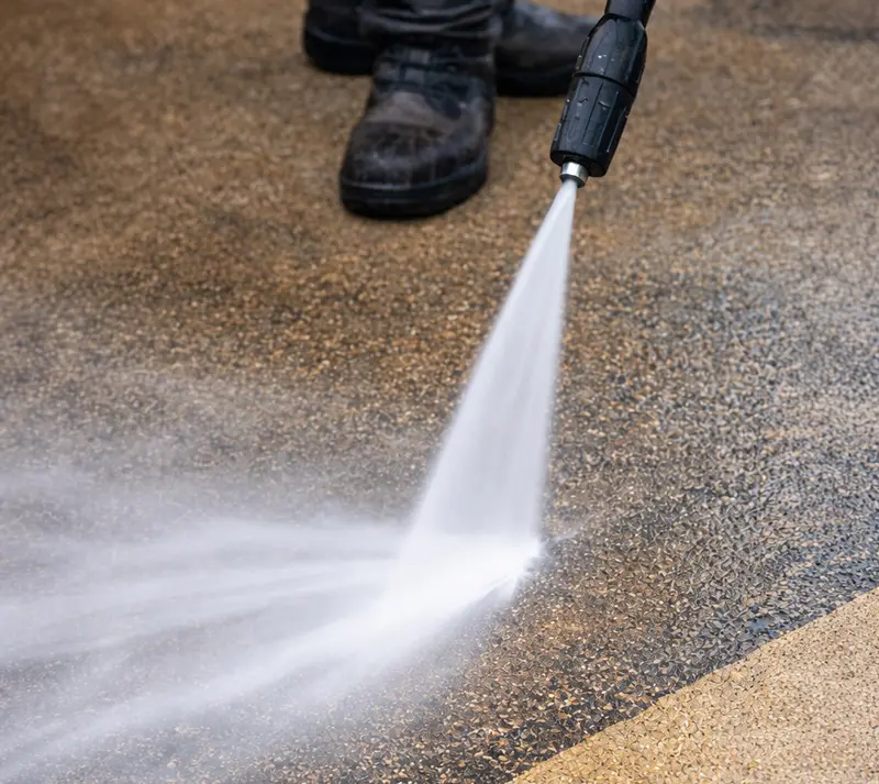 house pressure washing pavement